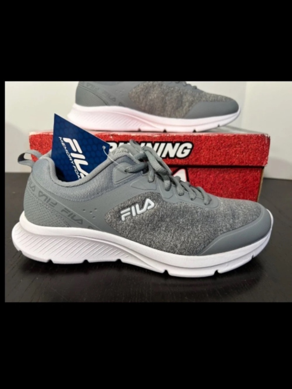 Fila Speedchaser 3 Memory Foam Running Shoes Sneakers Grey Woman's Size 9